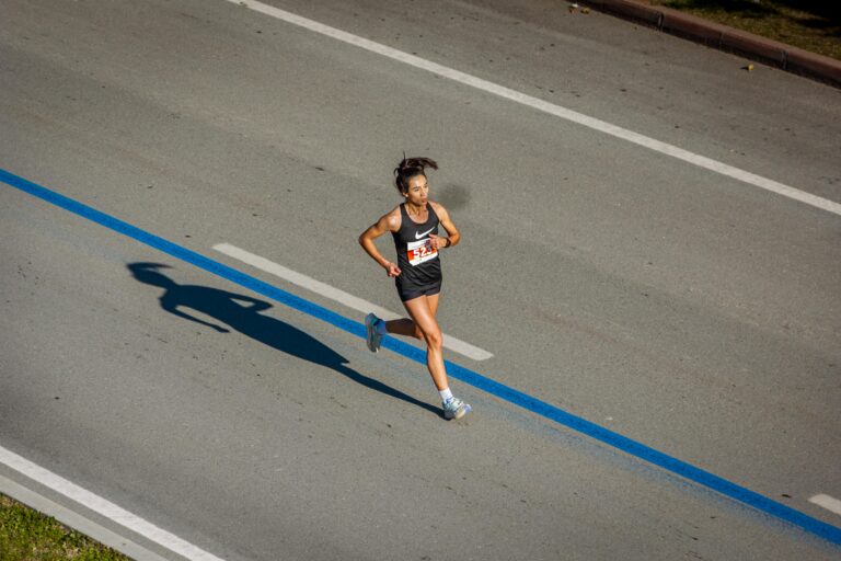 Runner durante una carrera